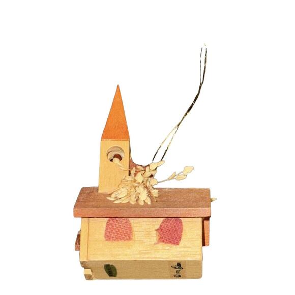 Gibson Holiday Church Ornament Christmas Trees Bell 1978 VTG Nostalgic Taiwan - Picture 3 of 7